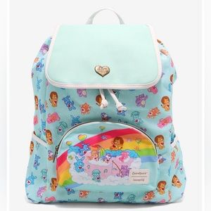 Loungefly Care Bears Cousin Rainbow Slouch Backpack